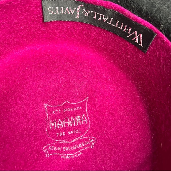 Vintage Whittall & Javits Mohair Wool Hat Barbie Princess Diana Kentucky Derby - Picture 8 of 10